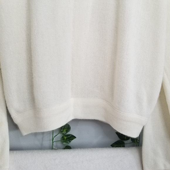 Vintage PICKERING Brookwood Country Club USA Ivory Button Up Cardigan R… - Picture 8 of 12